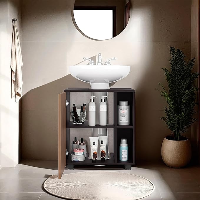 Black, Natural Oak