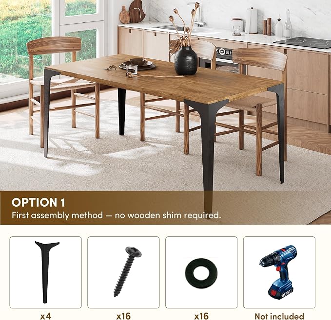 Black - Single Table Leg