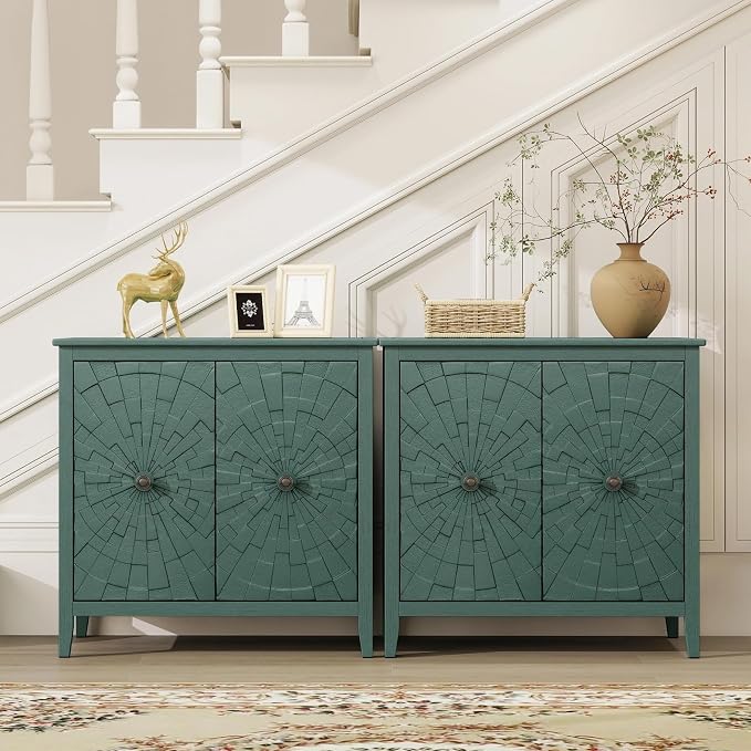 Green Accent Cabinet