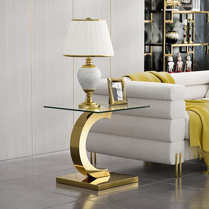 Gold End Table
