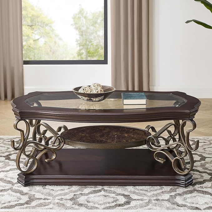 Coffee Table, Dark Brown