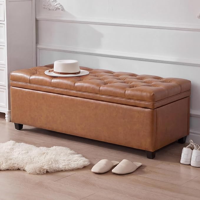 Faux Leather Brown