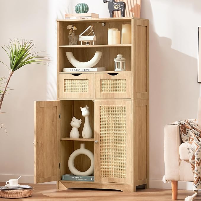 Natural, 2 Drawers