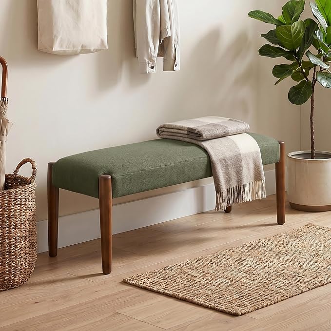 Dark Green With Walnut Leg