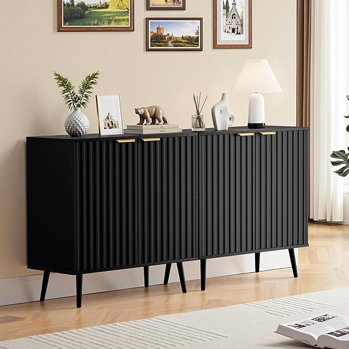 Black丨fluted Panel