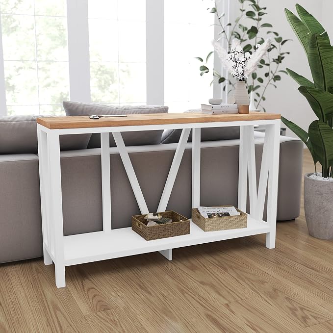 Brushed White Wash/Warm Oak