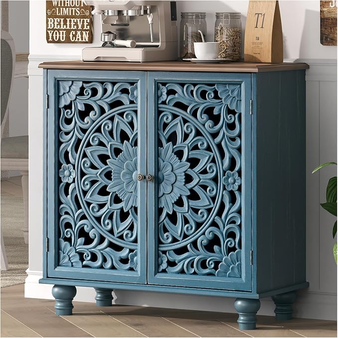 Blue & Walnut_2 Doors