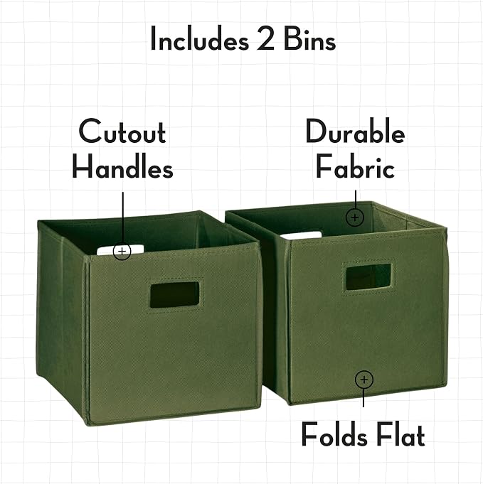 White With 2 Olive Bins