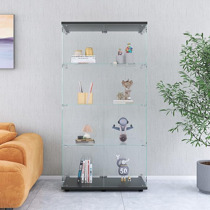 Black - 2 Doors & 4 Shelves