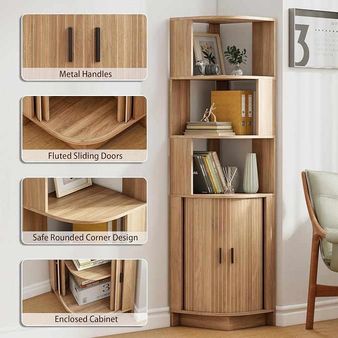 Corner Cabinet-oak