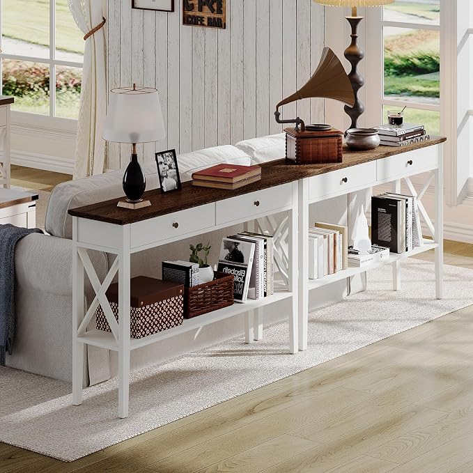 Antique White & Brown