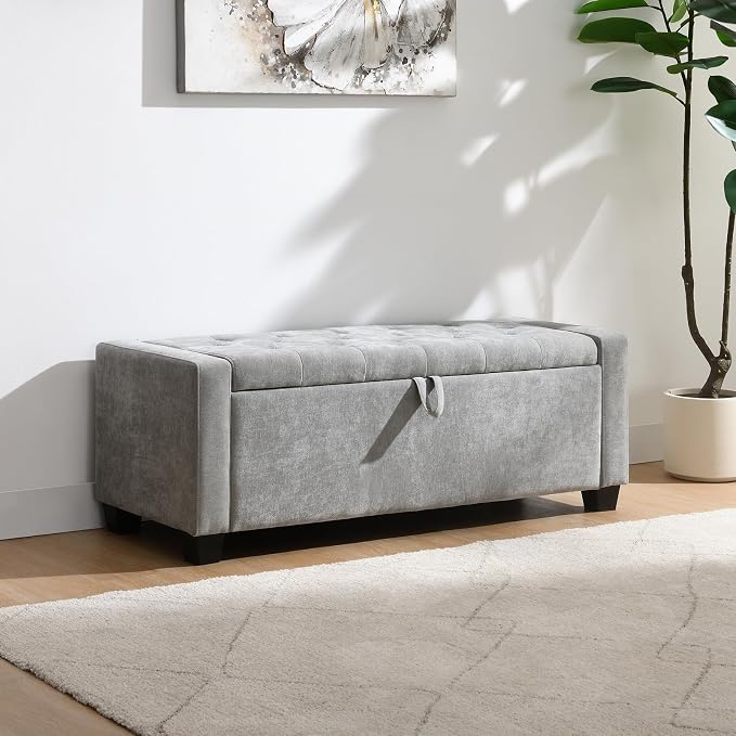 Chenille - Light Grey 48''w