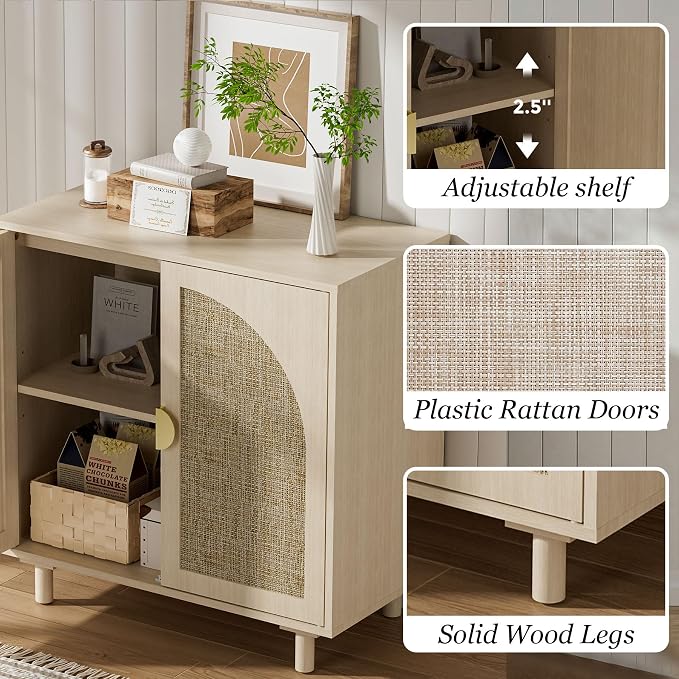 Rattan Doors-beige-1pcs