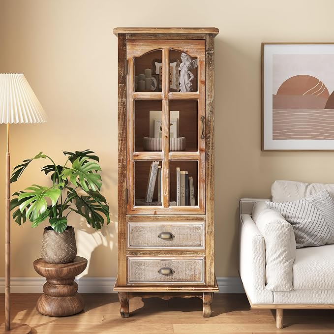Glass Door- Antique Natural
