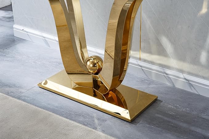 Gold Console Table