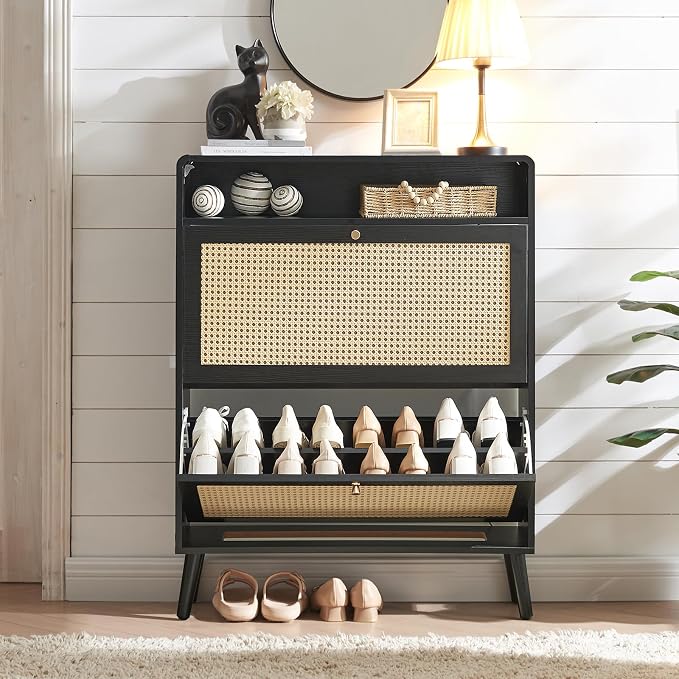 2 Flip Drawers-black