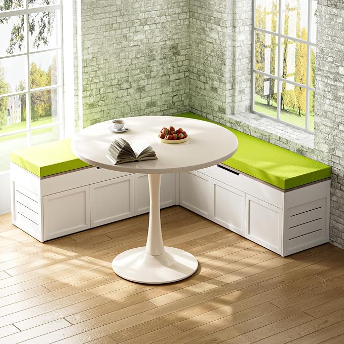 Bench+green Cushion