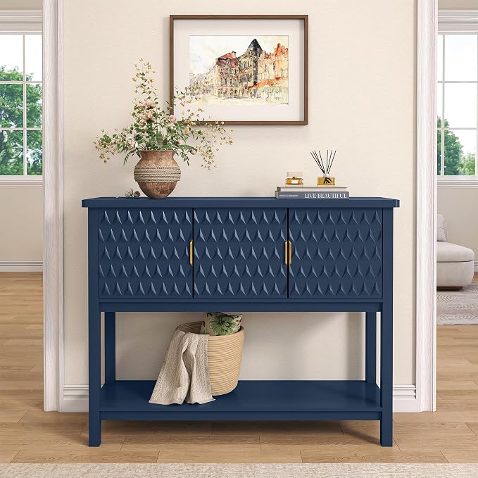 Blue-3 Diamond Pattern