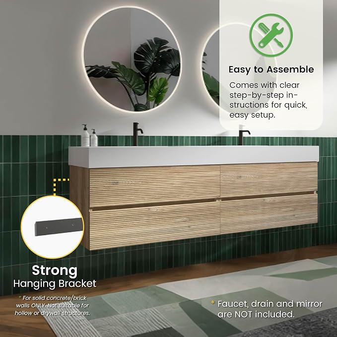 Rough Oak / High-rim Sink