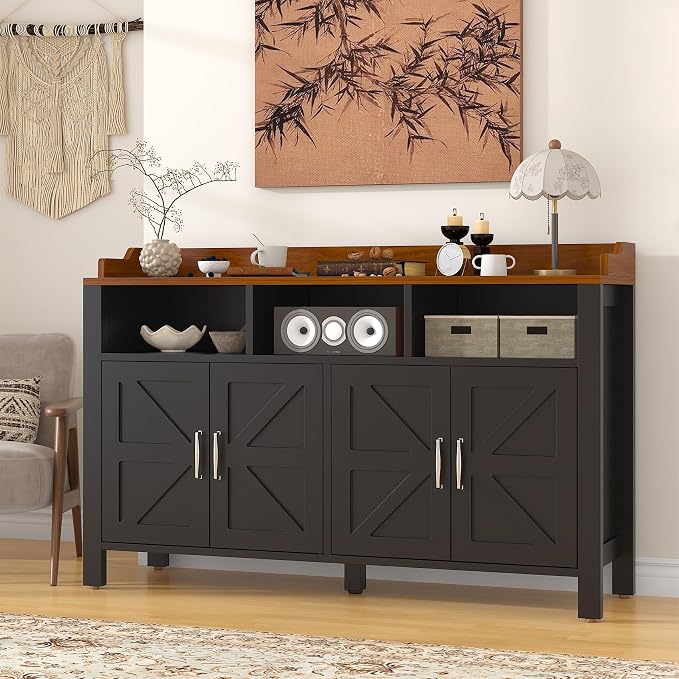 Black/Wood