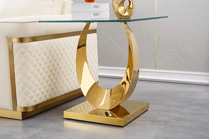 Gold End Table