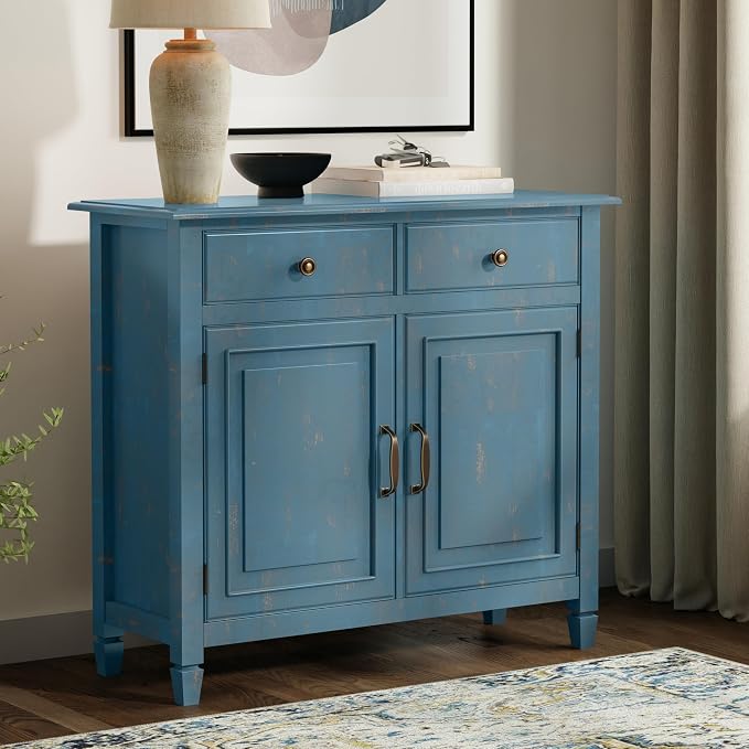 Distressed Coastal Blue