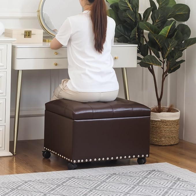 Brown With Casters