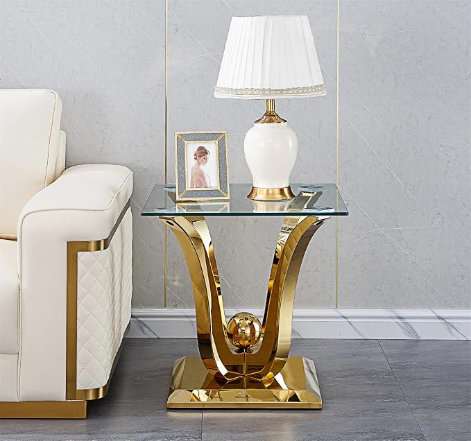 Gold-1 Coffee Table+2 End Table