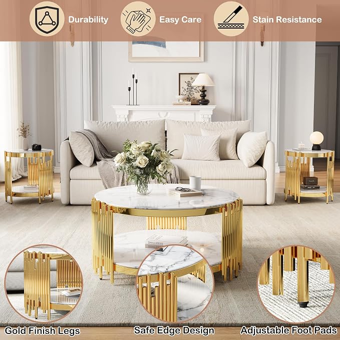 Gold+white