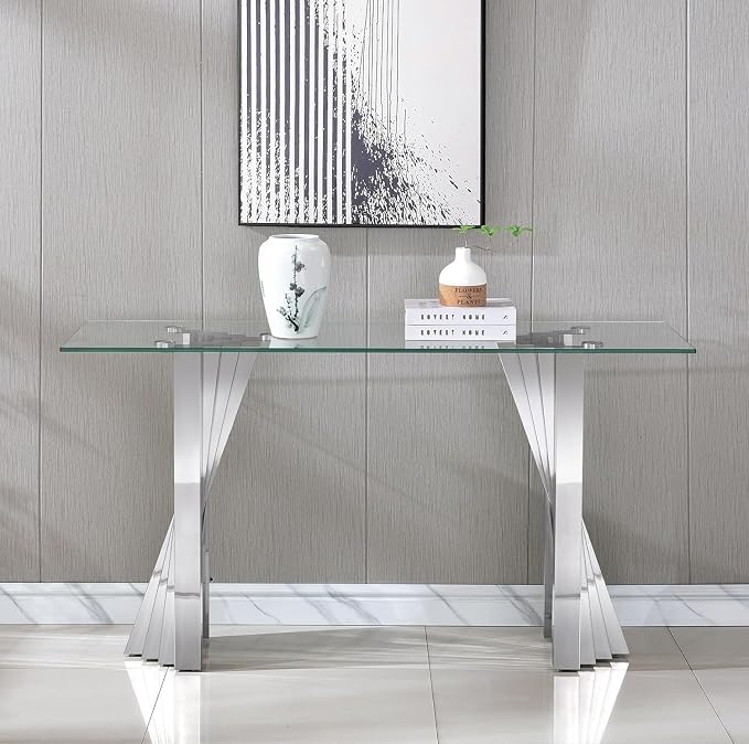 Silver Base - Console Table