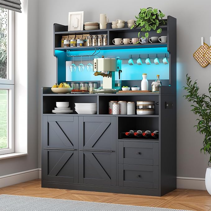 Black/Wood
