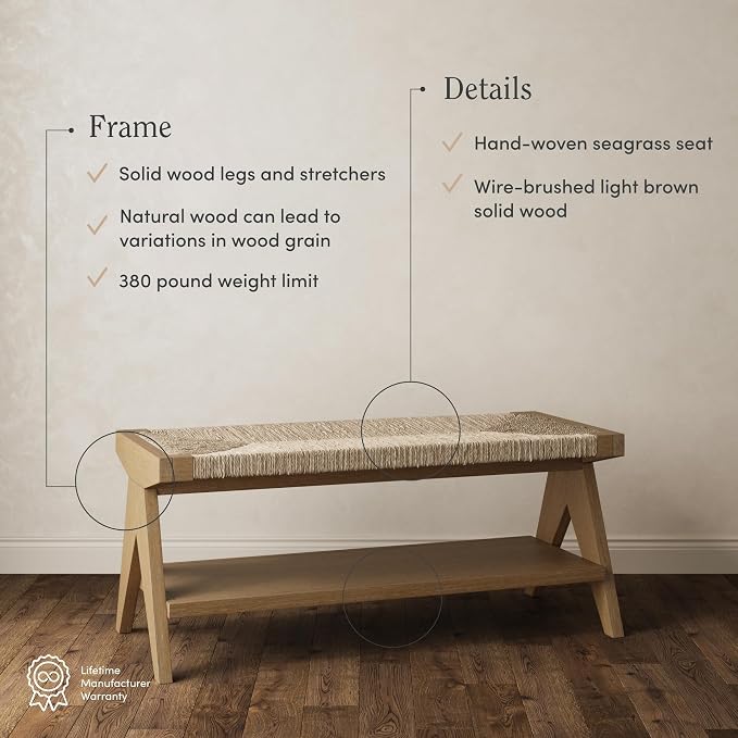 Brushed Light Brown/Seagrass