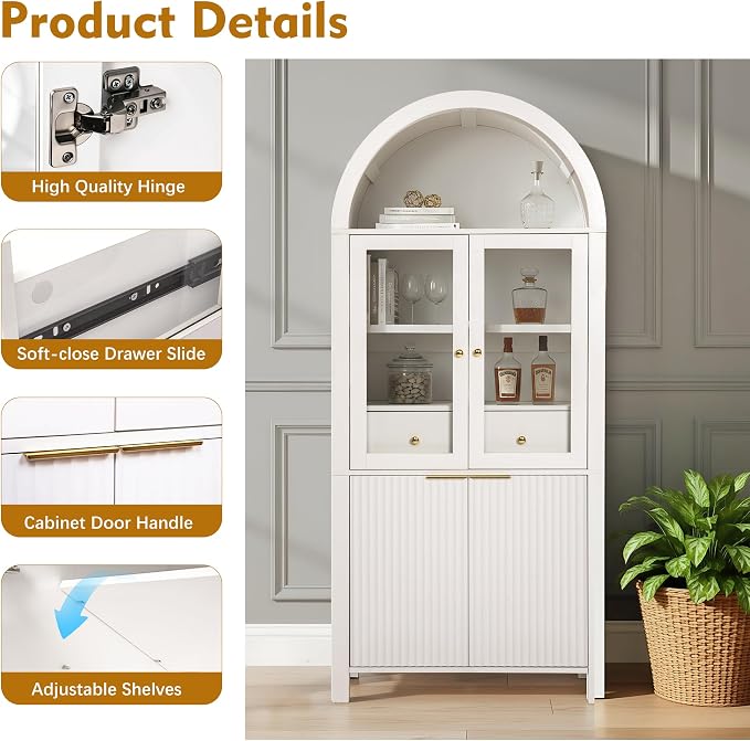 White-fluted Door