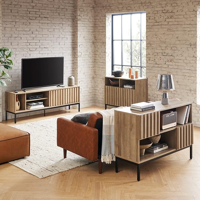 Oak Fluted Cabinet
