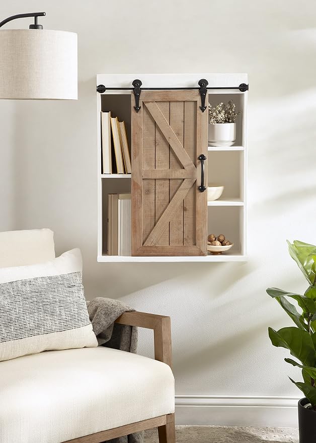 White/Rustic Brown