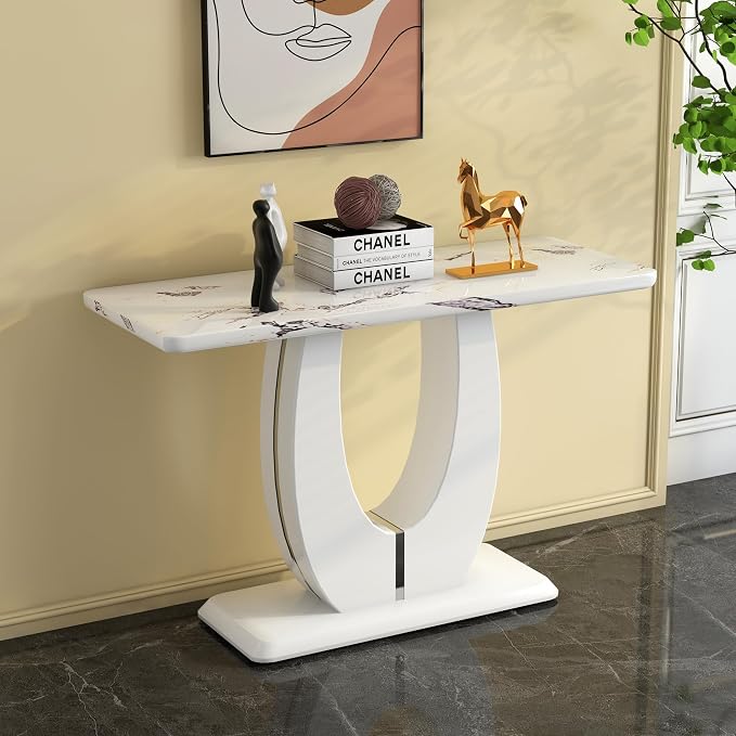 White Marble-console Table 1