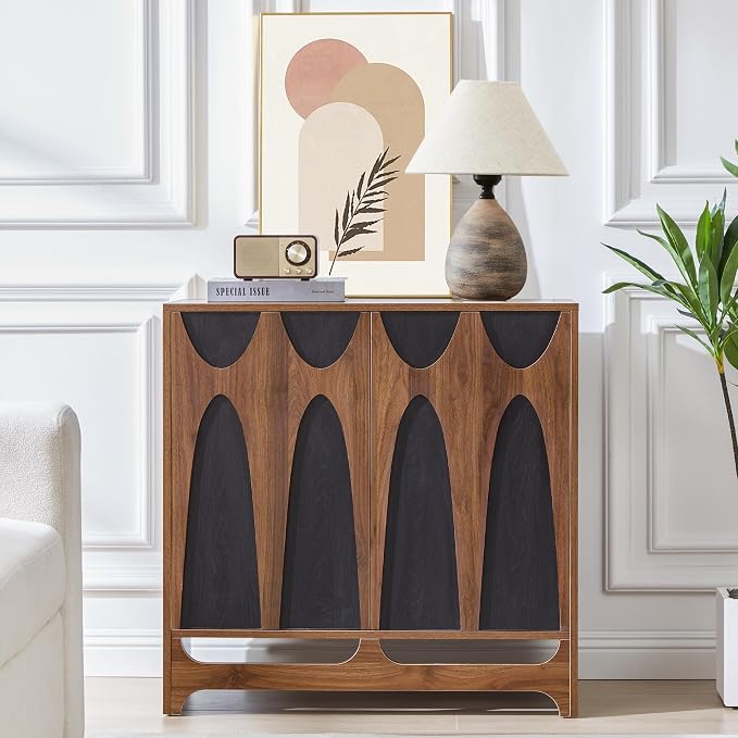 Walnut and Black