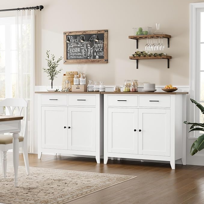 Ivory White/Rustic Brown