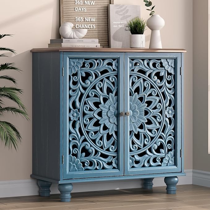 Blue & Walnut_2 Doors