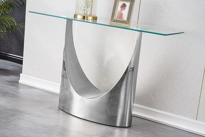 Silver Console Table