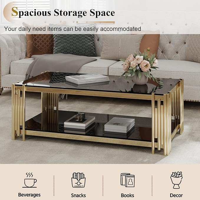 A-coffee Table-black Gold