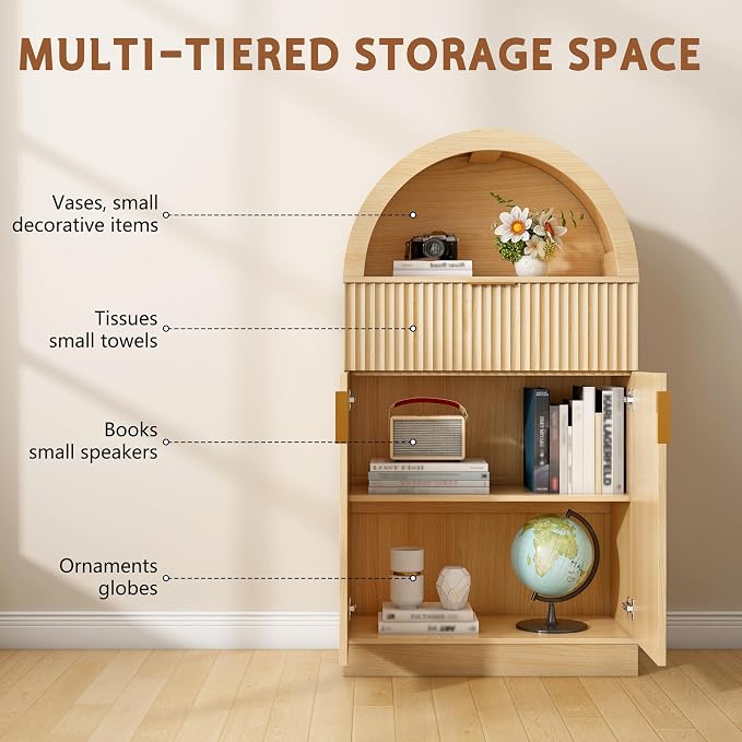 1-drawer - Natural Oak