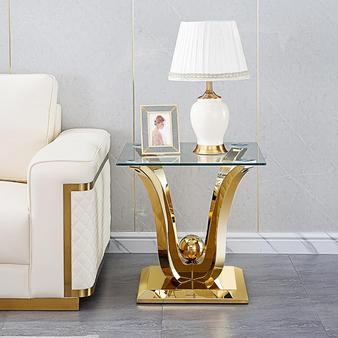 Gold End Table