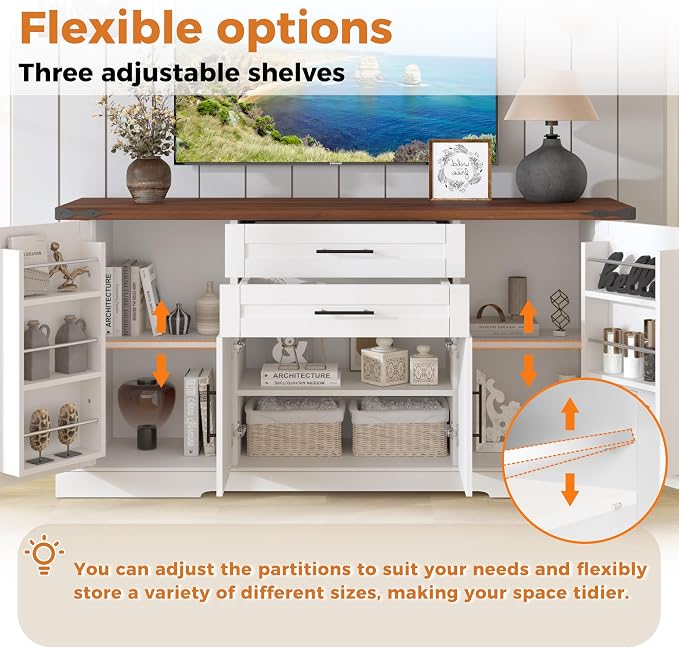 2 Drawers-white