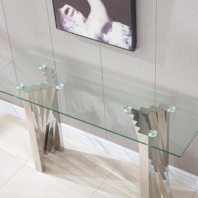 Silver Base - Console Table