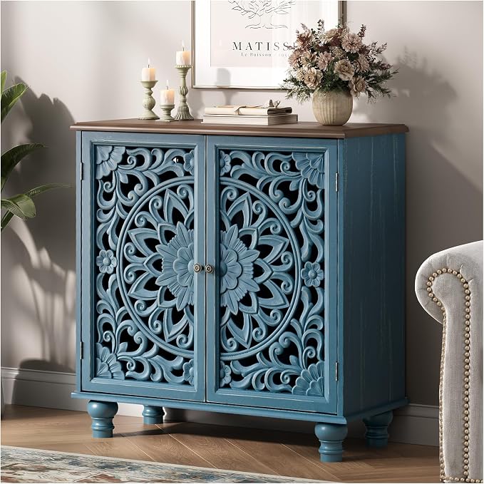 Blue & Walnut_2 Doors