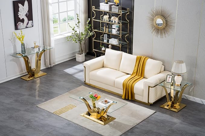 Gold End Table