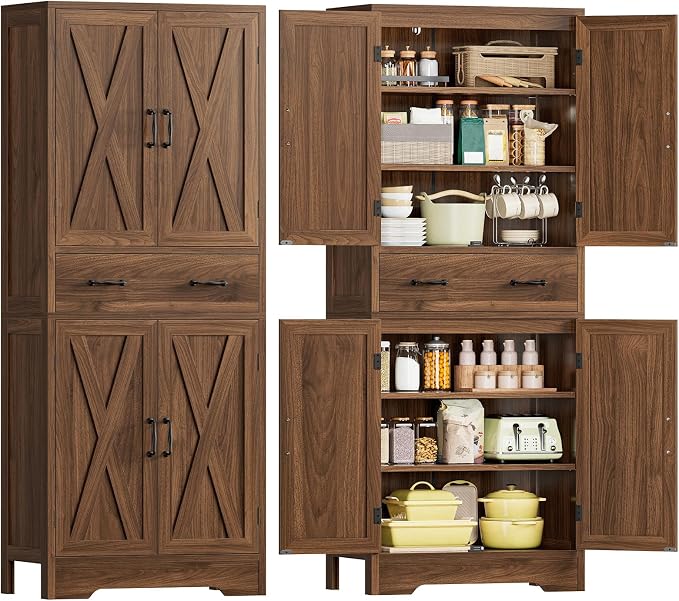 Walnut,1 Drawer