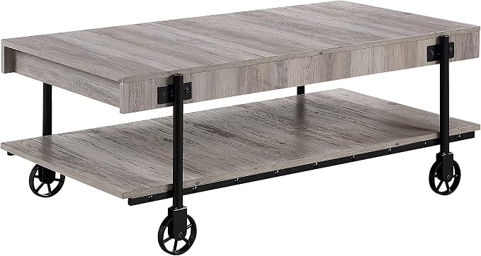 Black and Rustic Oak Brown