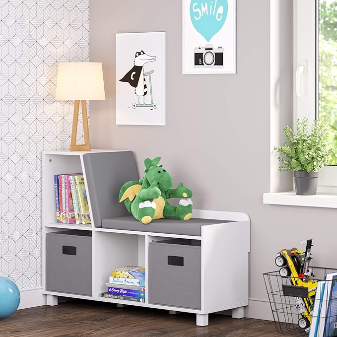 Pure White With Gray Bins